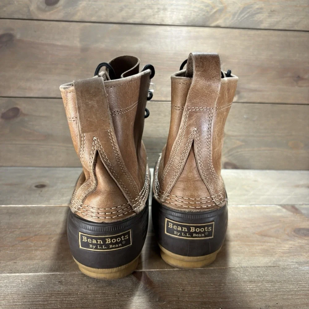 ll bean duck boots mens size 10 shoes brown hunting winter waterproof boots